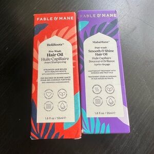 Fable and Mane - pre and post wash hair oil - brand new - never opened